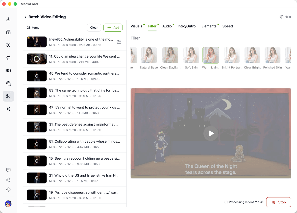 Creado para la creación de grandes volúmenes